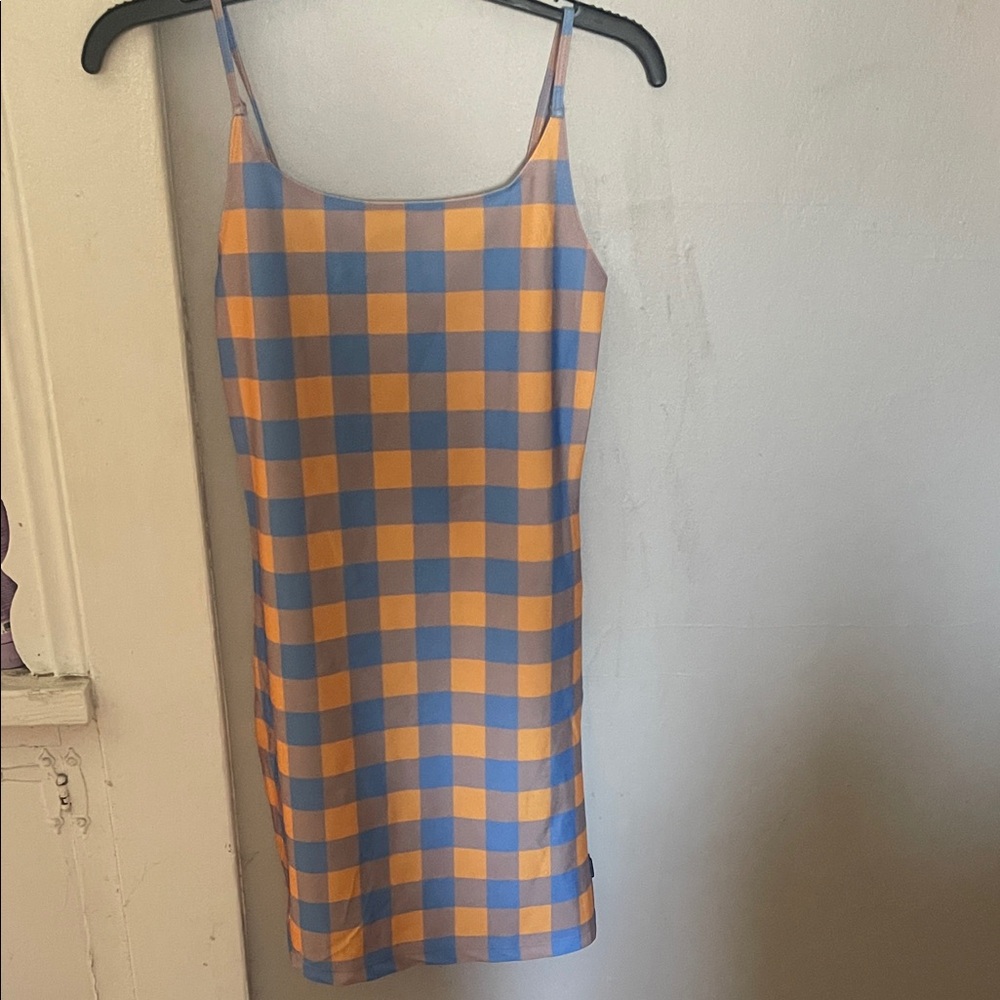 Body Glove Vibrant Checkered Backless Dress